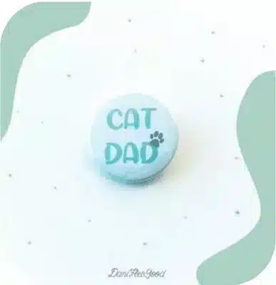 Cat Dad Badge - Cat Dad Gifts | Pawcool ™