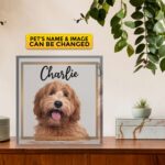 Personalized Pet Dog Cat Drawing Acrylic Plaque - Custom Pet Draw Art Funny Acrylic Plaque