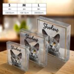 Personalized Pet Dog Cat Drawing Acrylic Plaque - Custom Pet Draw Art Funny Acrylic Plaque