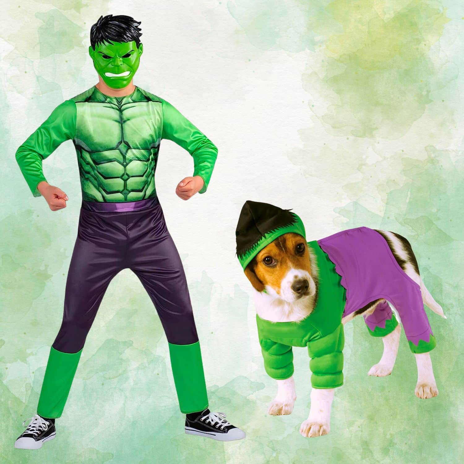 Dog and owner halloween costumes Hulk - dog Christmas ornaments | PawCool ™