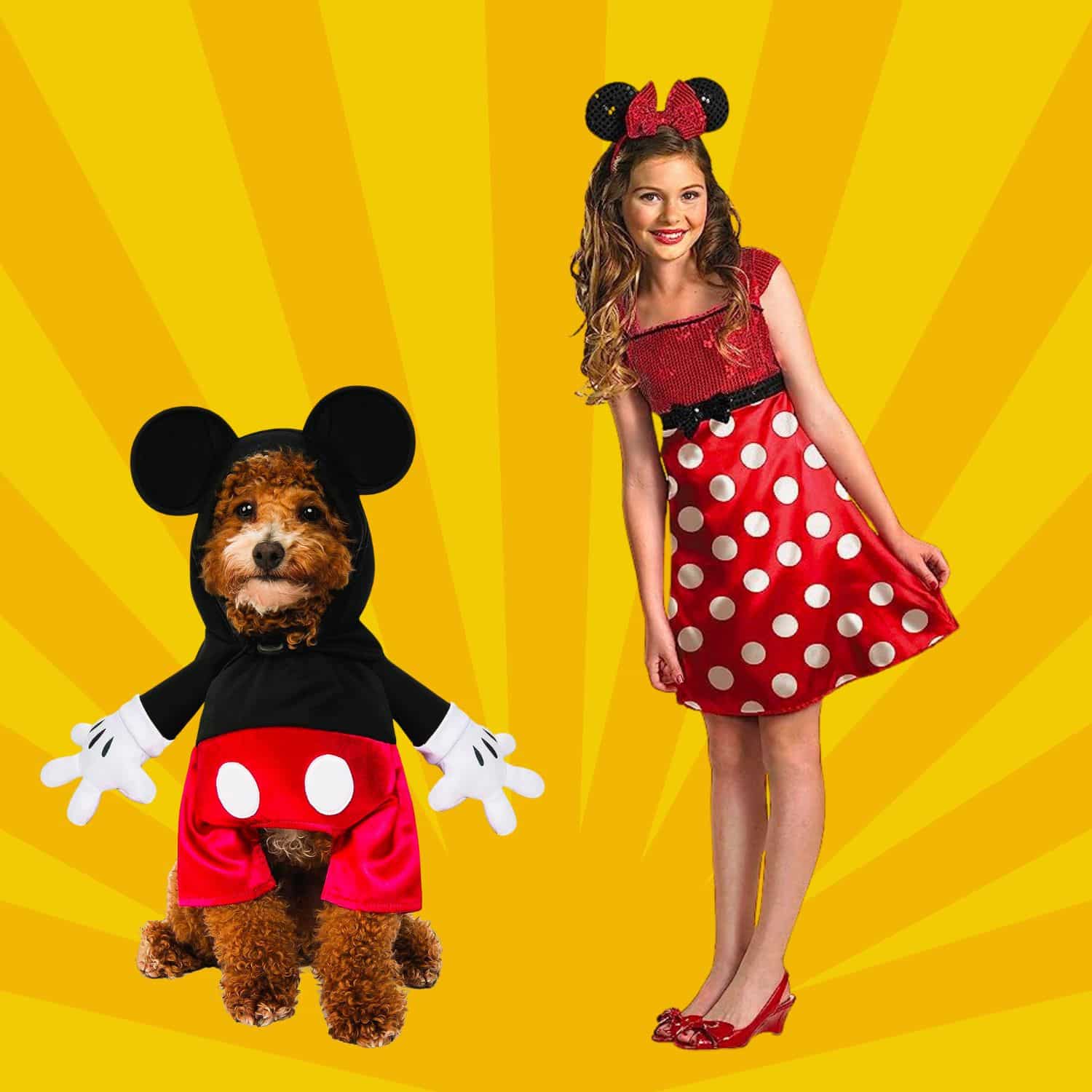 Mickey - Dog And Owner Halloween Costumes | Pawcool ™