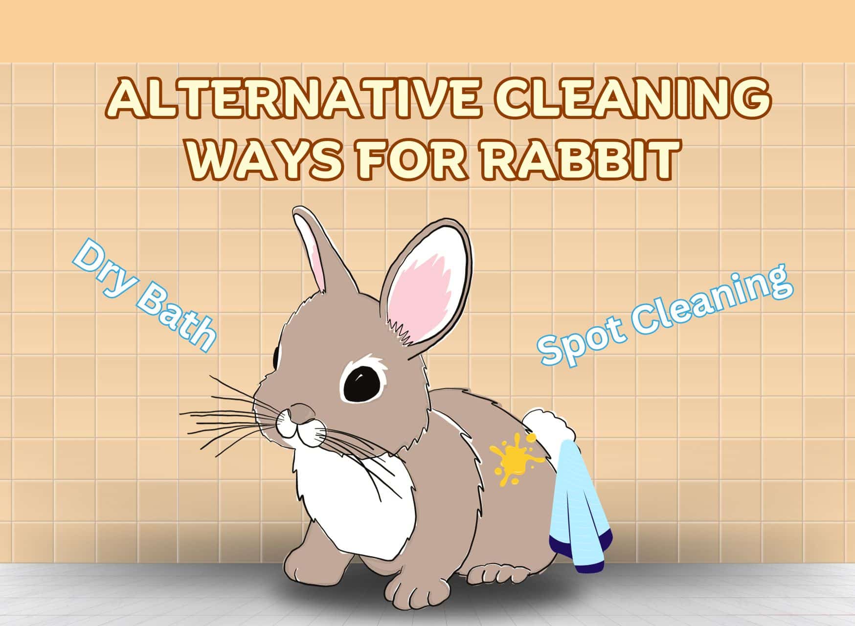 How To Bathe A Rabbit, Spot Cleaning, Dry Bath
