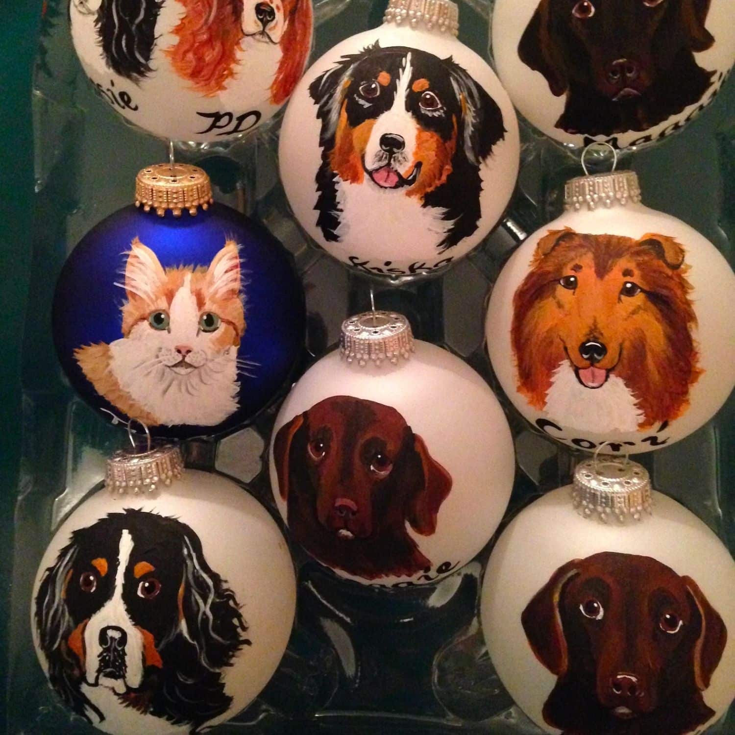 Dog Portrait Ornament 1 - dog Christmas ornaments | PawCool ™
