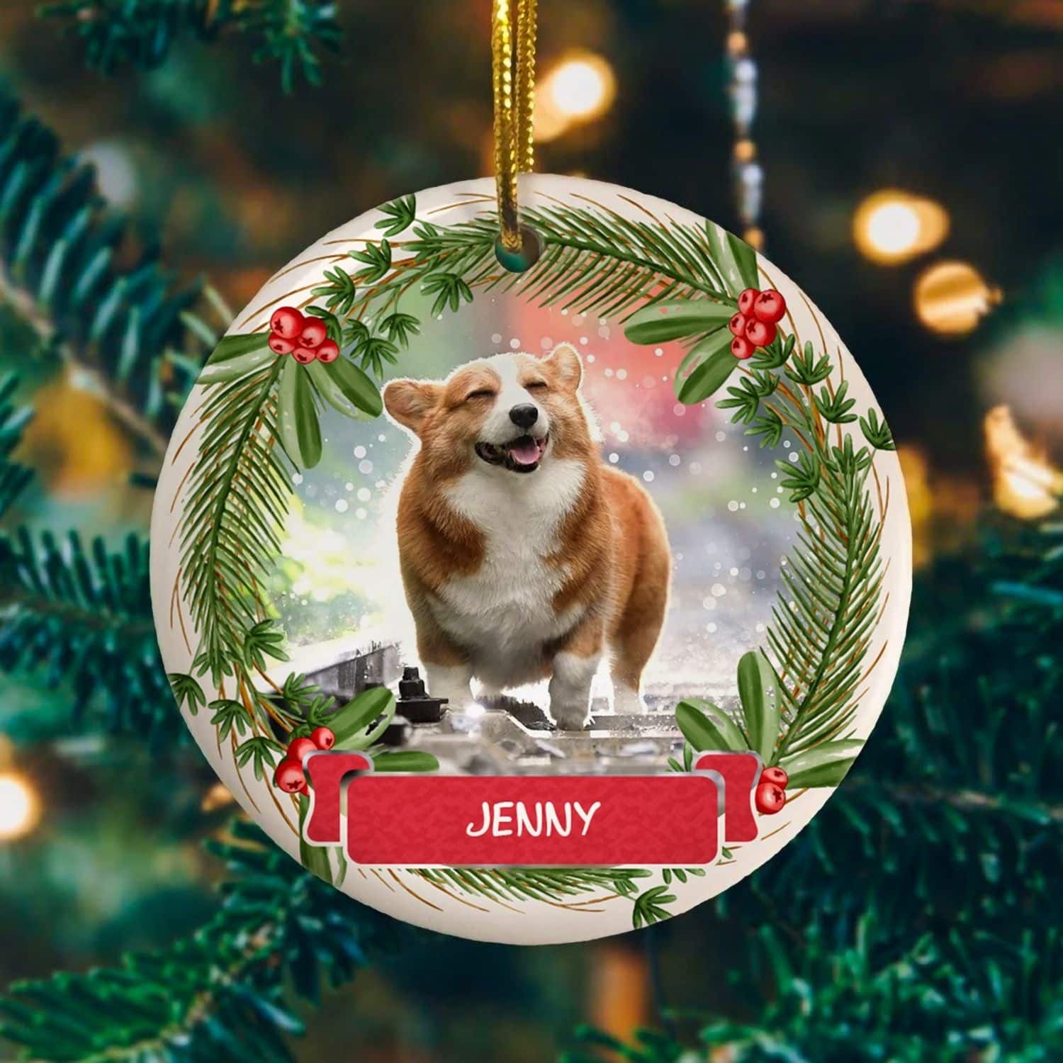 Personalized First Christmas Decorative Christmas Ornament 2 2 - dog Christmas ornaments | PawCool ™